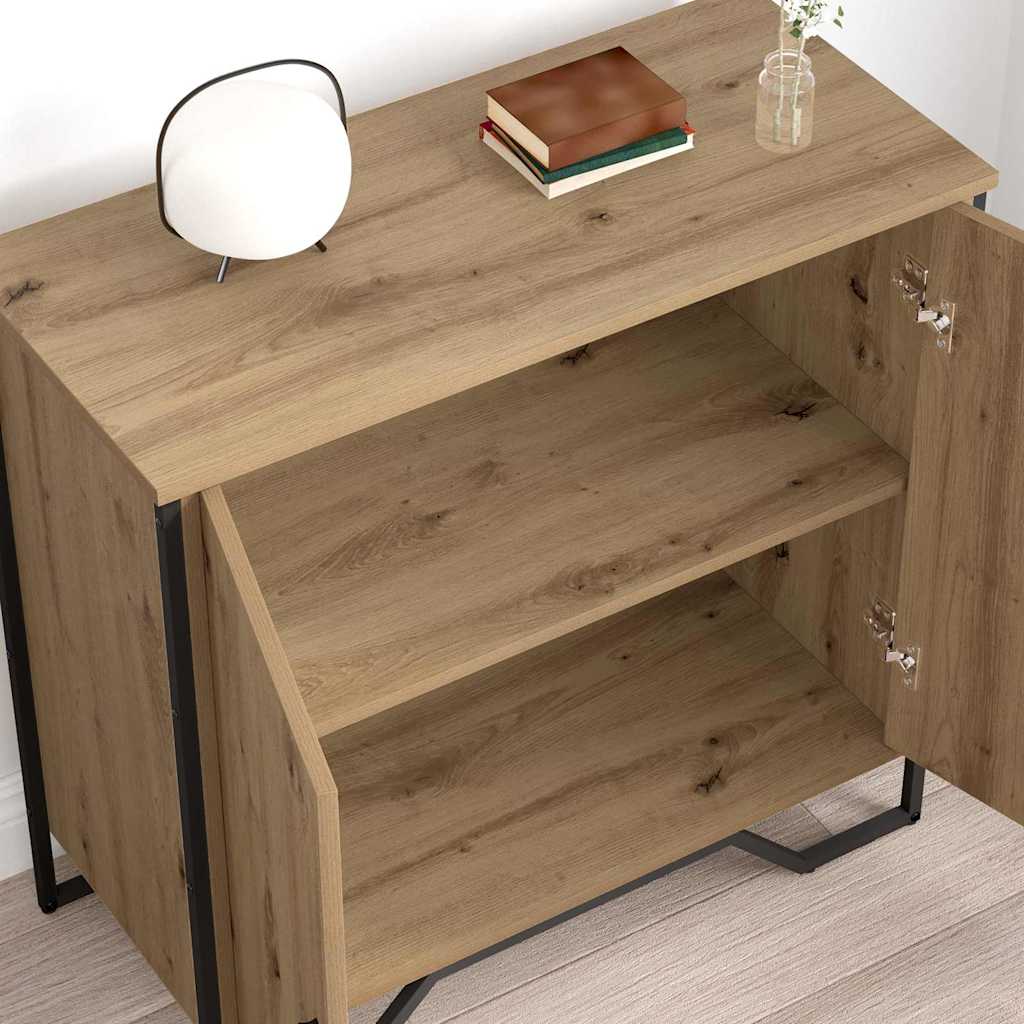 Sideboard Brown 78 x 35.5 x 74.5 cm Engineered wood