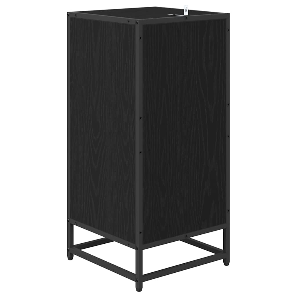 Sideboard Black oak 35.5 x 35 x 76 cm Engineered wood