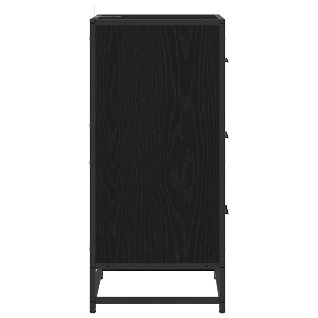 Sideboard Black oak 35.5 x 35 x 76 cm Engineered wood