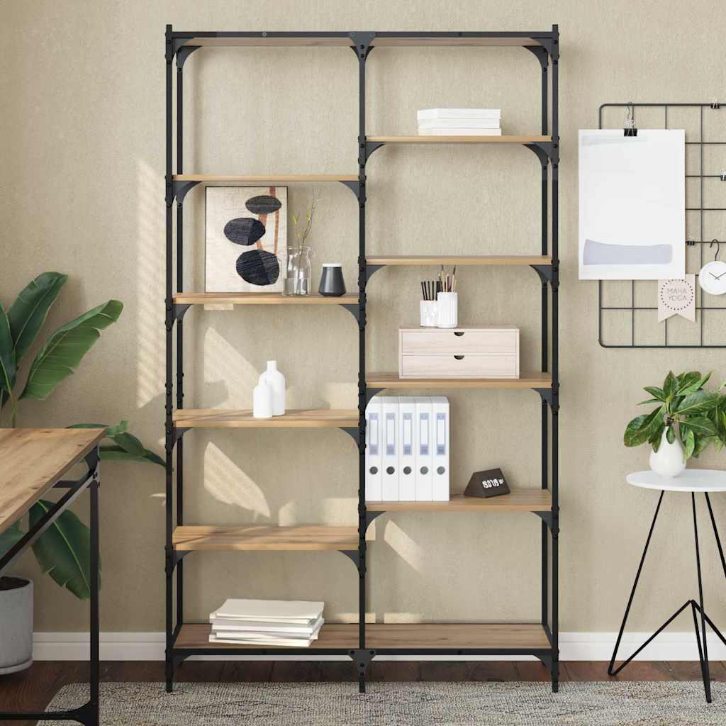 Bookshelf Artisan oak 100 x 32 x 170 cm Engineered wood