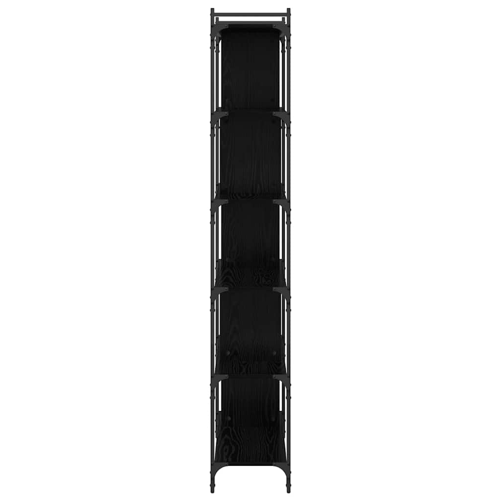 Bookcase Black oak 76 x 32 x 192 cm Engineered wood