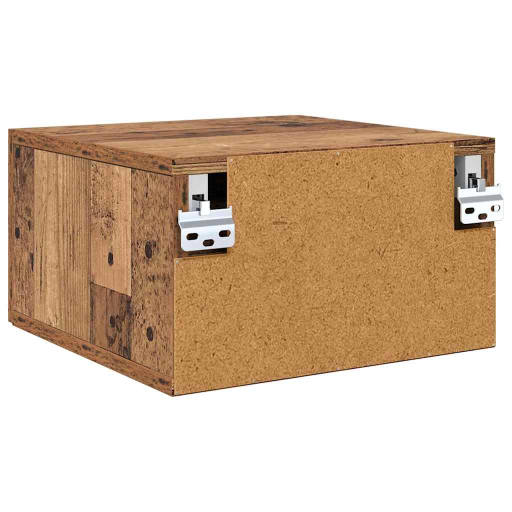 Bedside Cabinet 2 pcs Old wood 35 x 35 x 20 cm Engineered wood