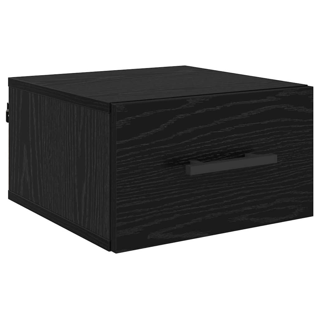 Bedside Cabinet Black oak 35 x 35 x 20 cm Engineered wood