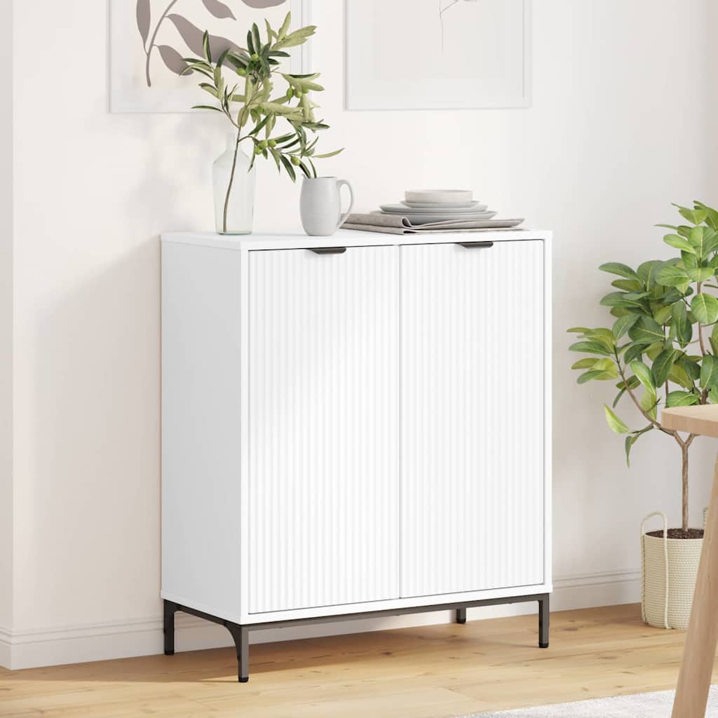 Sideboard White 69.5 x 33 x 82 cm Engineered wood