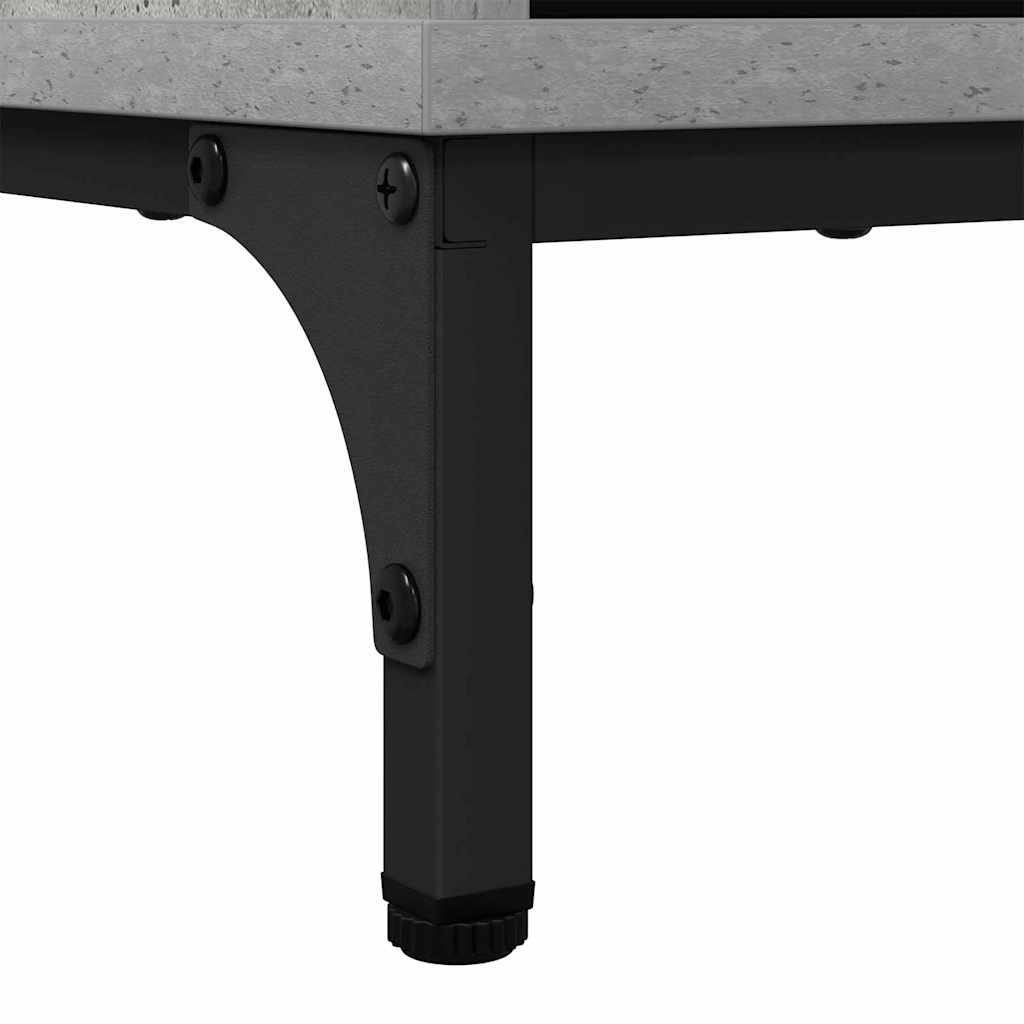 Sideboard Concrete grey 69.5 x 33 x 82 cm Engineered wood