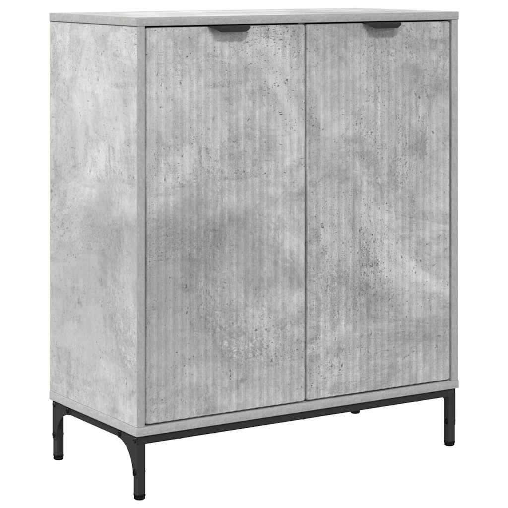 Sideboard Concrete grey 69.5 x 33 x 82 cm Engineered wood