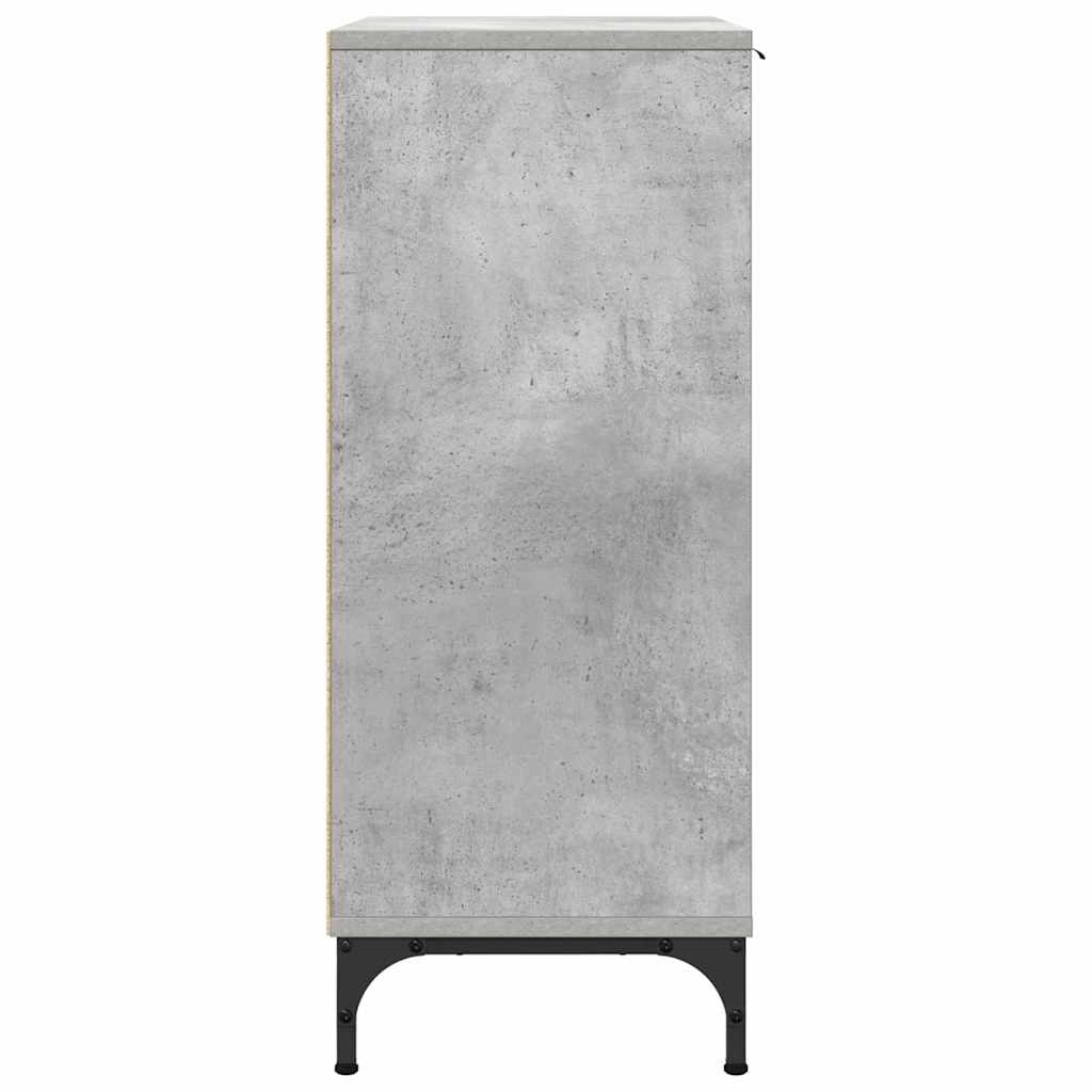 Sideboard Concrete grey 69.5 x 33 x 82 cm Engineered wood