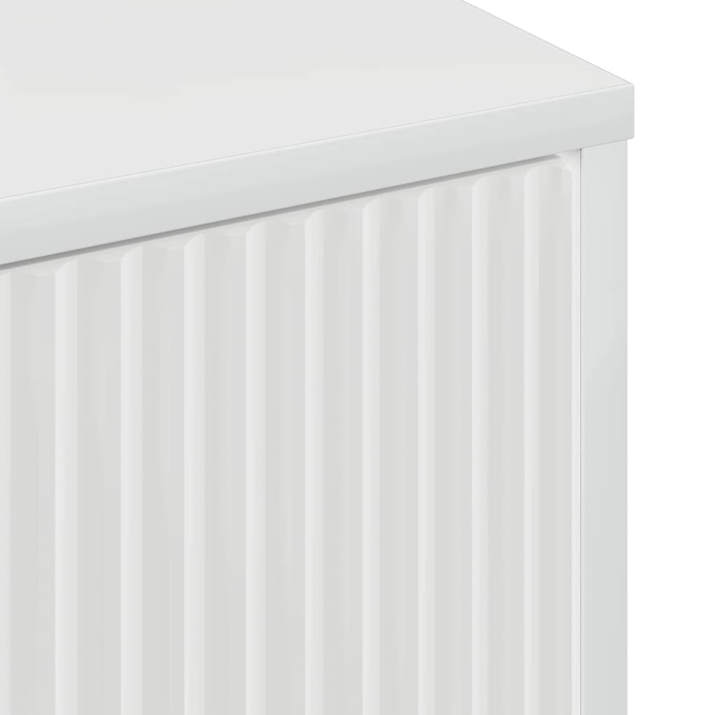 Sideboard High gloss white 69.5 x 33 x 82 cm Engineered wood