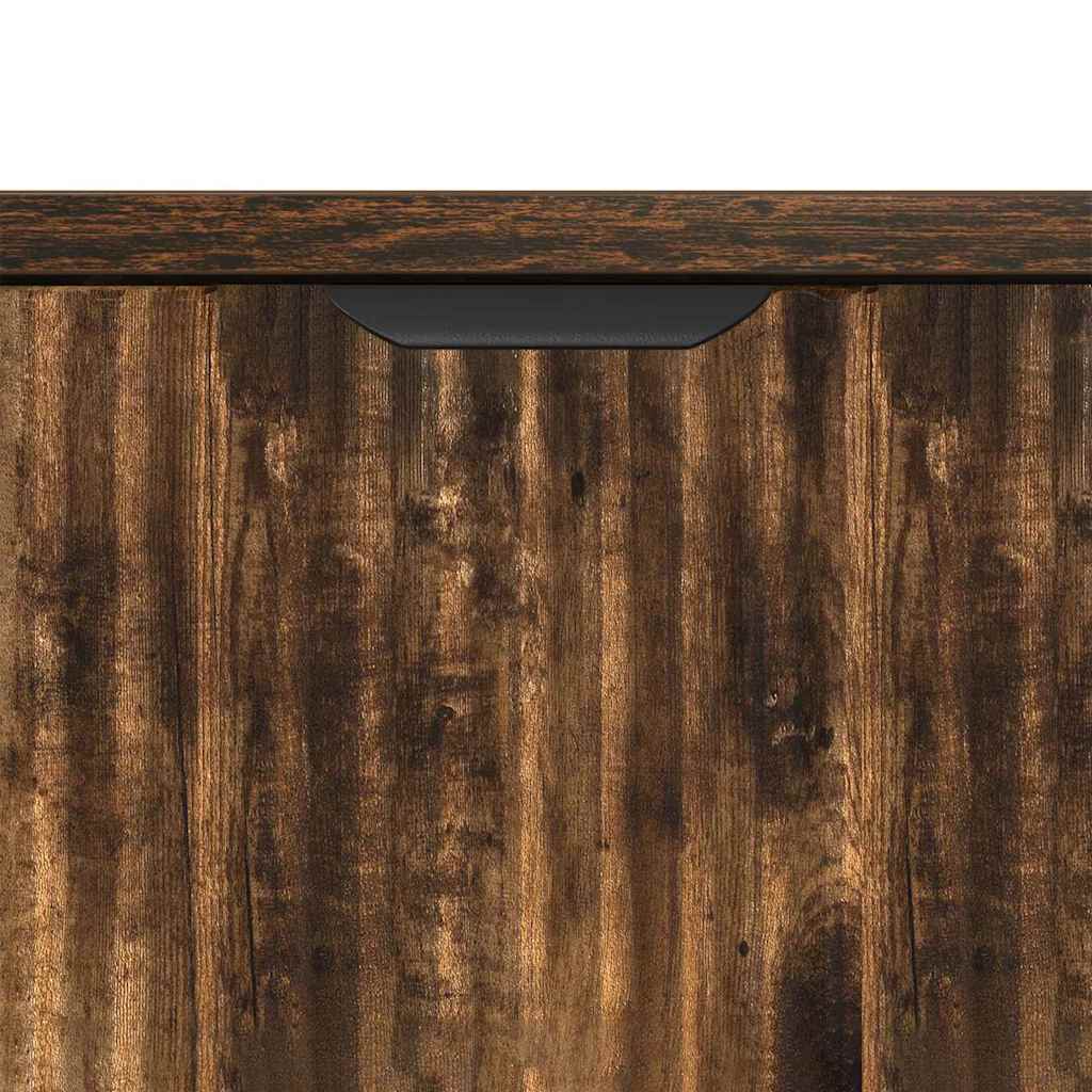 Sideboard Smoked oak 69.5 x 33 x 82 cm Engineered wood