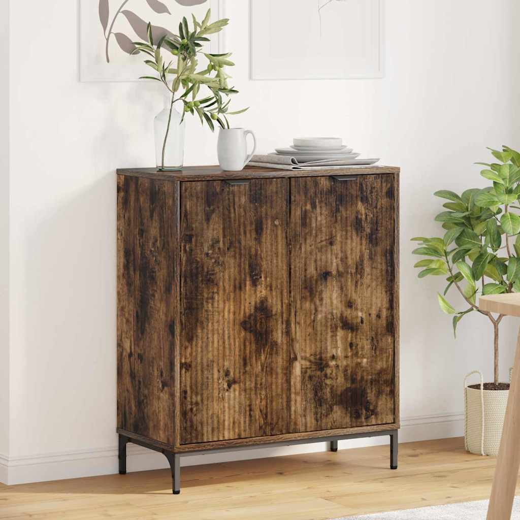 Sideboard Smoked oak 69.5 x 33 x 82 cm Engineered wood