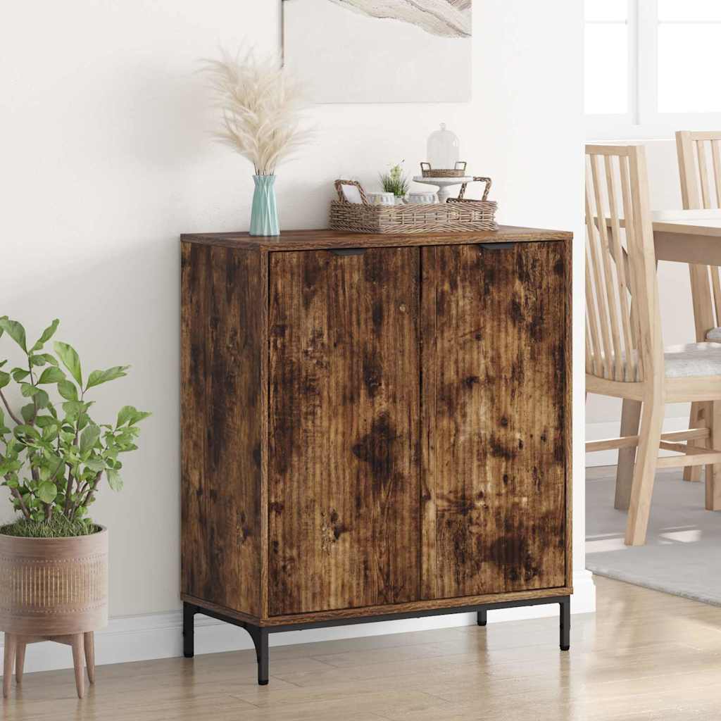Sideboard Smoked oak 69.5 x 33 x 82 cm Engineered wood