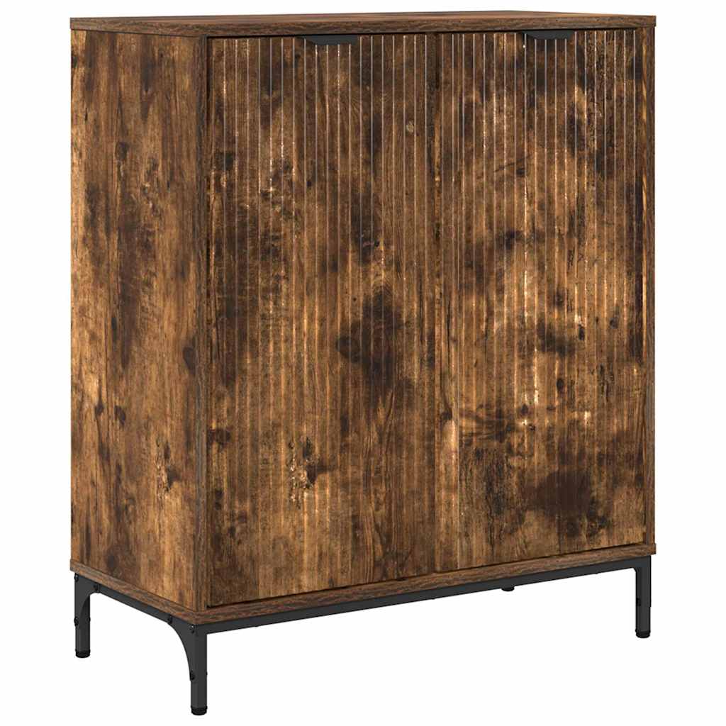Sideboard Smoked oak 69.5 x 33 x 82 cm Engineered wood