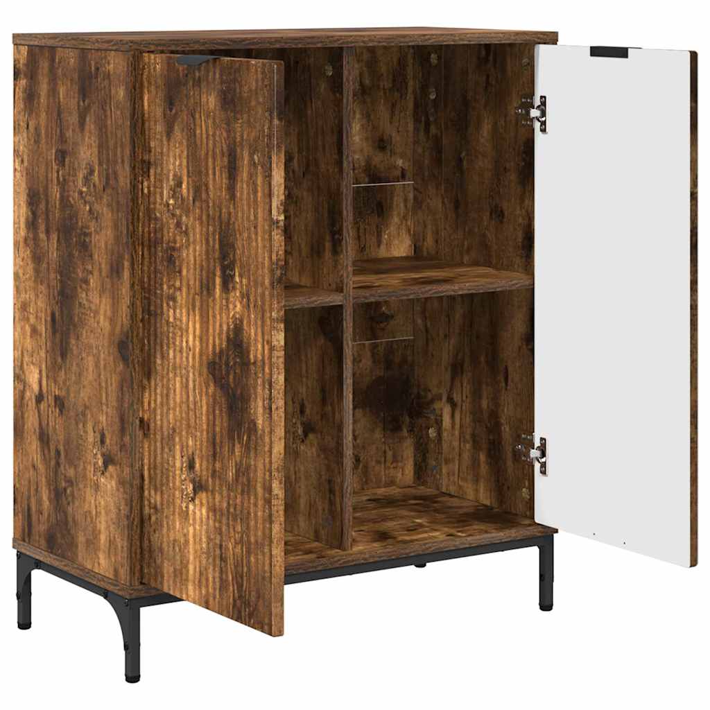 Sideboard Smoked oak 69.5 x 33 x 82 cm Engineered wood