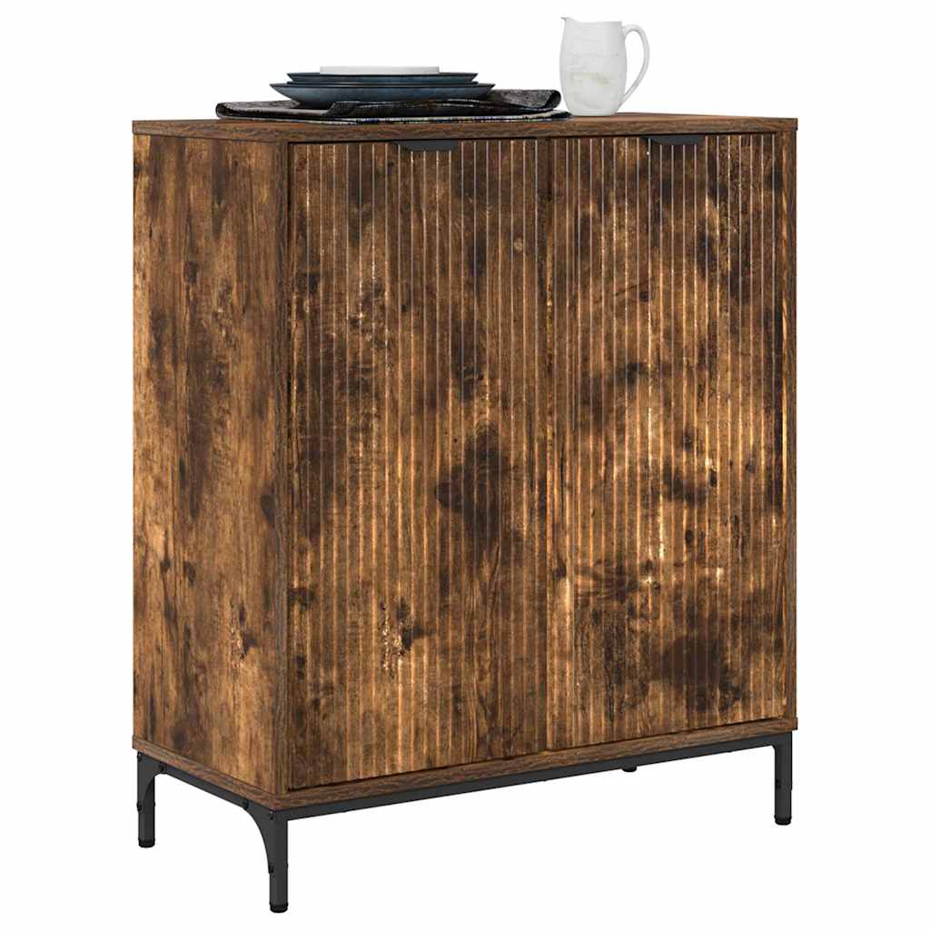 Sideboard Smoked oak 69.5 x 33 x 82 cm Engineered wood