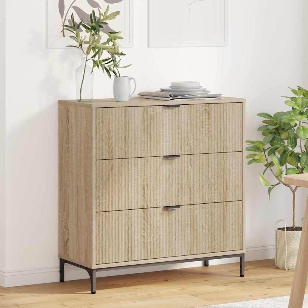 Sideboard Sonoma oak 79.5 x 33 x 82 cm Engineered wood