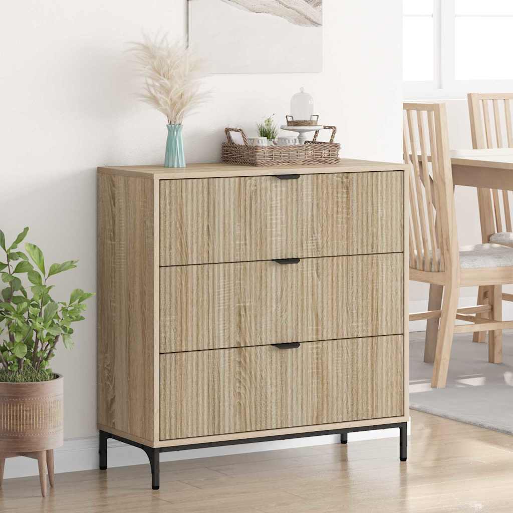 Sideboard Sonoma oak 79.5 x 33 x 82 cm Engineered wood