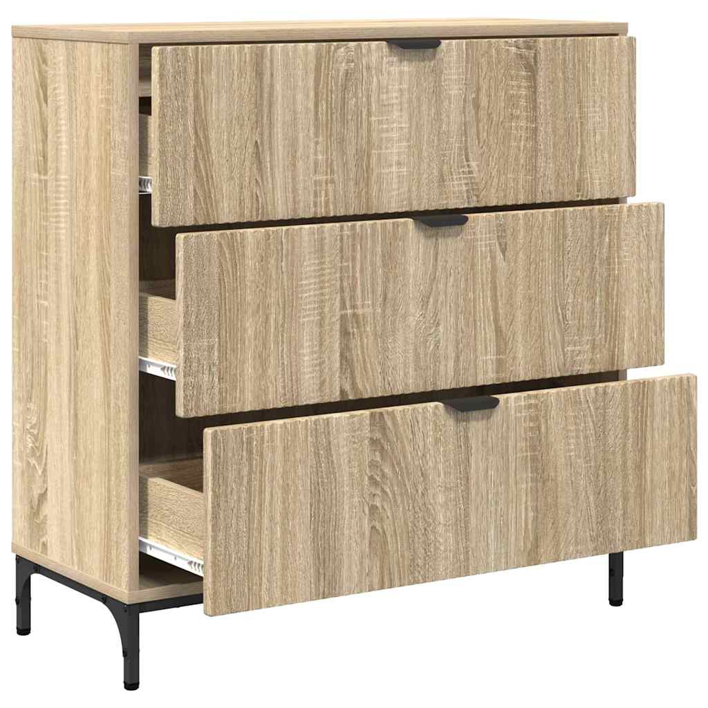 Sideboard Sonoma oak 79.5 x 33 x 82 cm Engineered wood