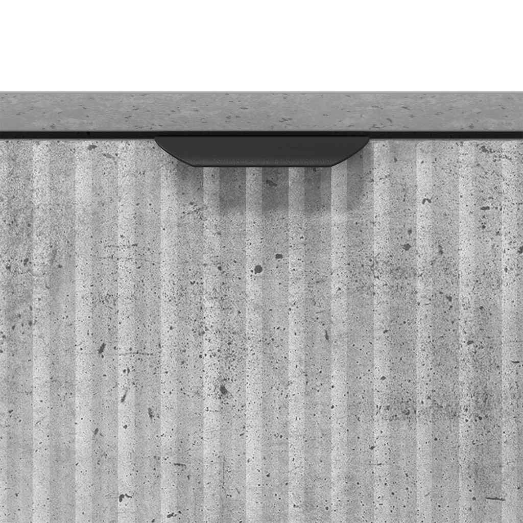 Sideboard Concrete grey 79.5 x 33 x 82 cm Engineered wood