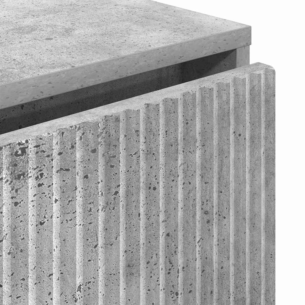 Sideboard Concrete grey 79.5 x 33 x 82 cm Engineered wood