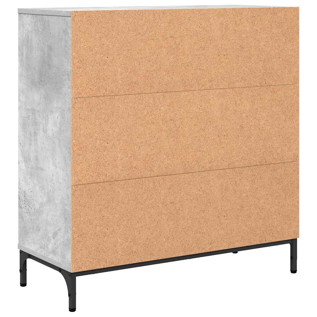 Sideboard Concrete grey 79.5 x 33 x 82 cm Engineered wood