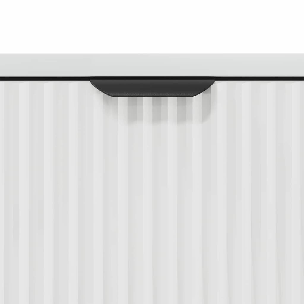 Sideboard High gloss white 79.5 x 33 x 82 cm Engineered wood