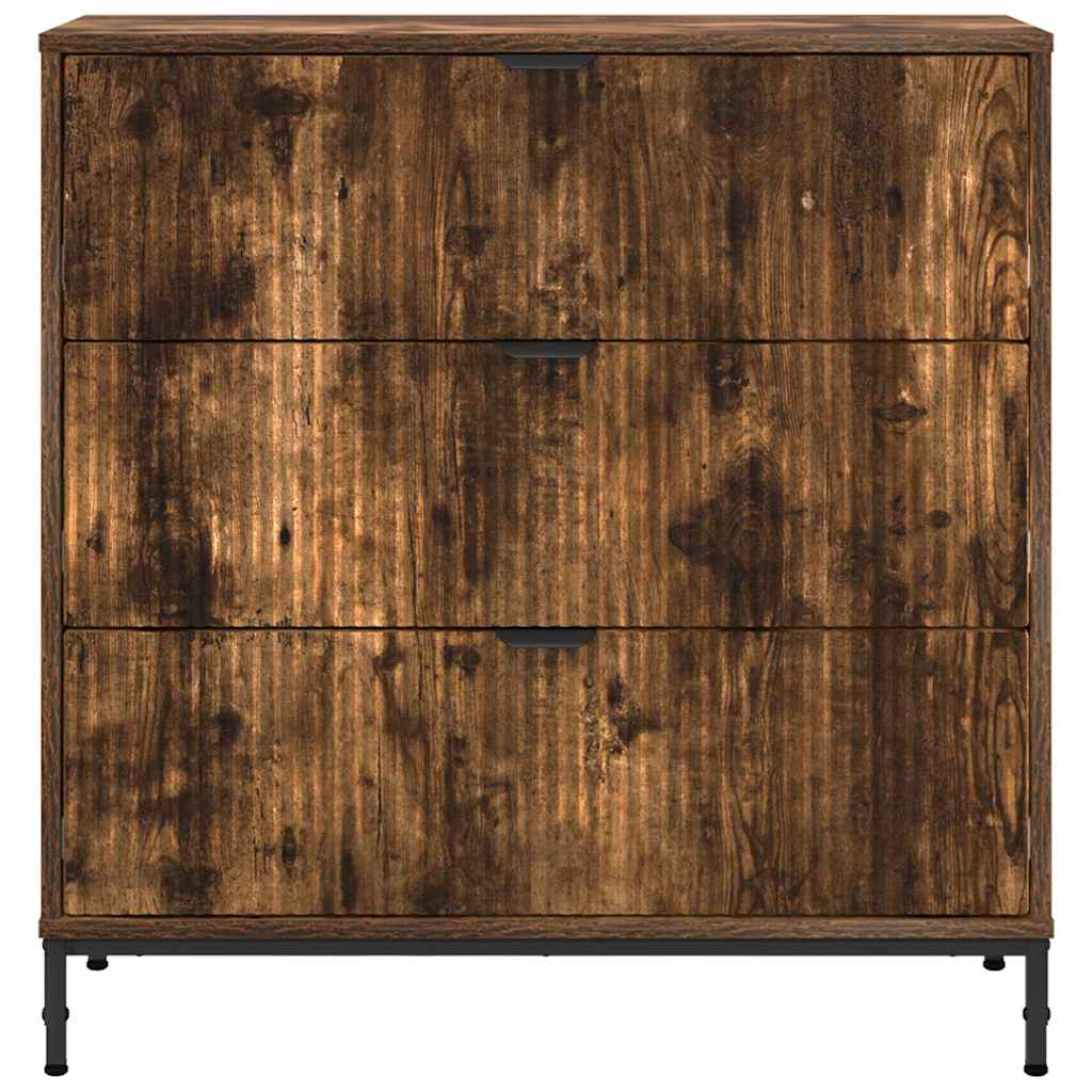 Sideboard Smoked oak 79.5 x 33 x 82 cm Engineered wood
