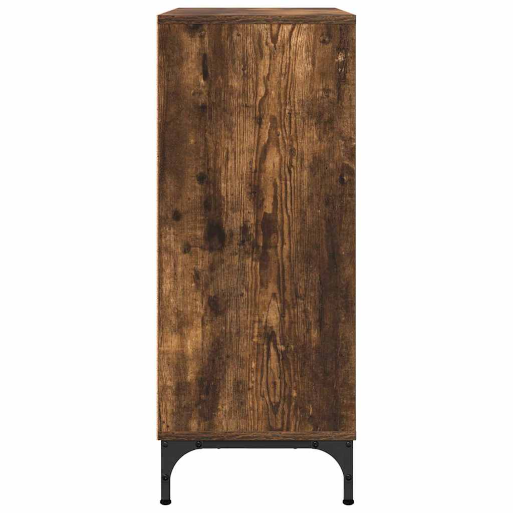 Sideboard Smoked oak 79.5 x 33 x 82 cm Engineered wood