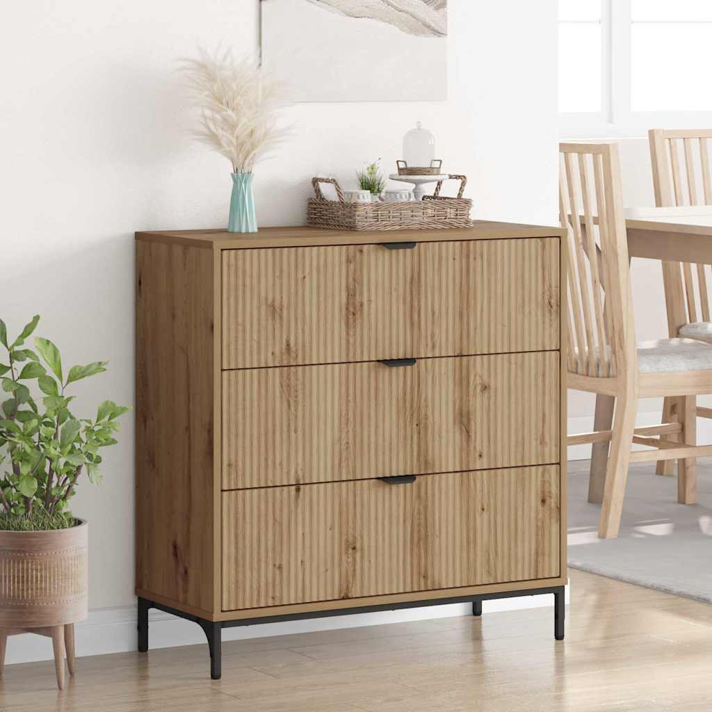 Sideboard Artisan oak 79.5 x 33 x 82 cm Engineered wood