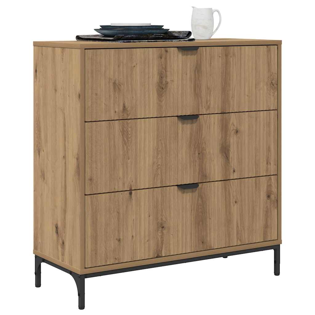 Sideboard Artisan oak 79.5 x 33 x 82 cm Engineered wood