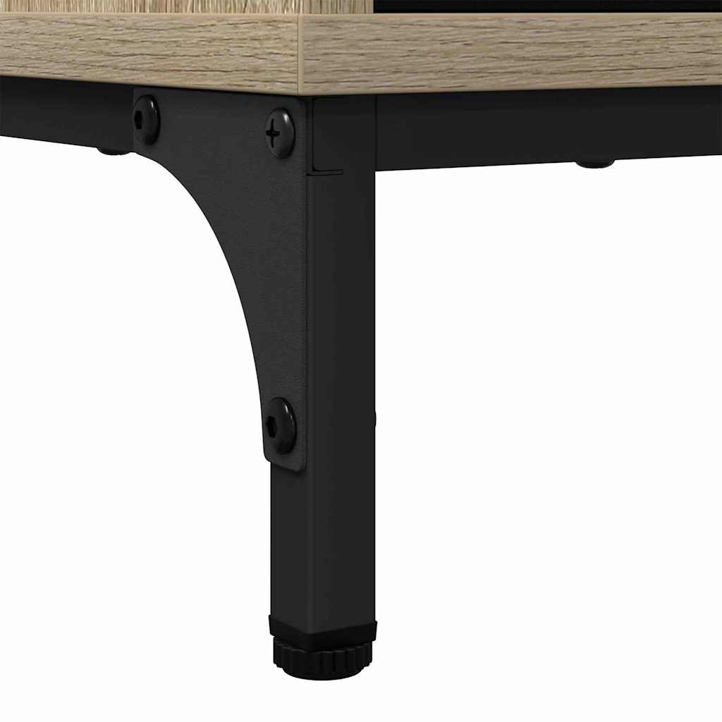 Sideboard Sonoma oak 89.5 x 33 x 82 cm Engineered wood