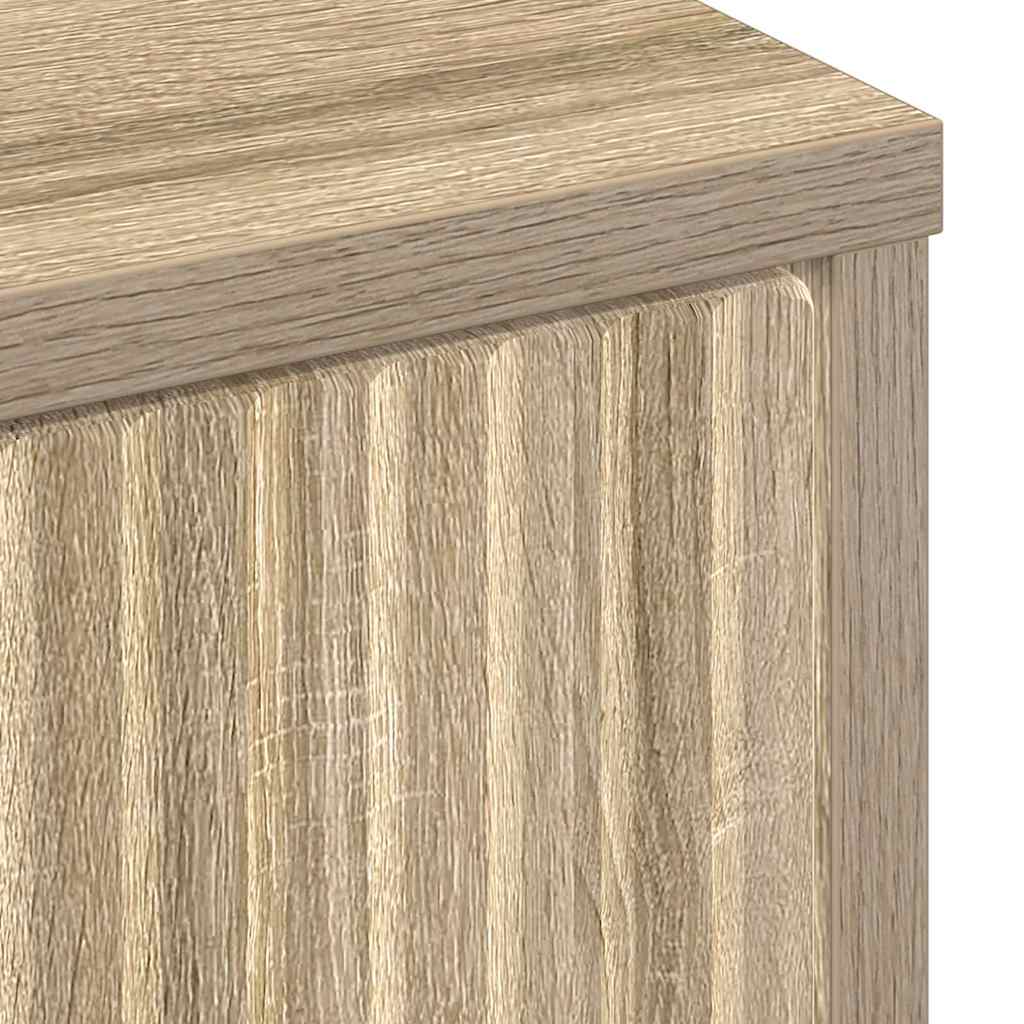 Sideboard Sonoma oak 89.5 x 33 x 82 cm Engineered wood