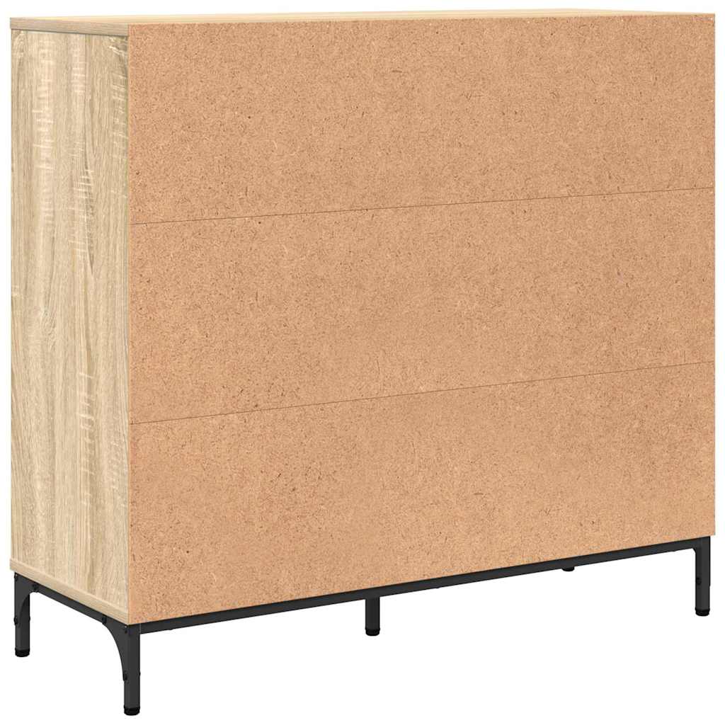 Sideboard Sonoma oak 89.5 x 33 x 82 cm Engineered wood