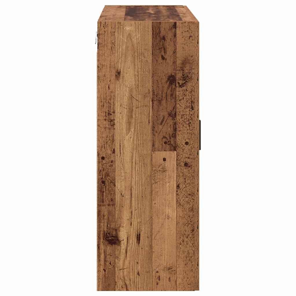 Wall Mounted Cabinets 2 pcs Old wood 69.5 x 34 x 90 cm