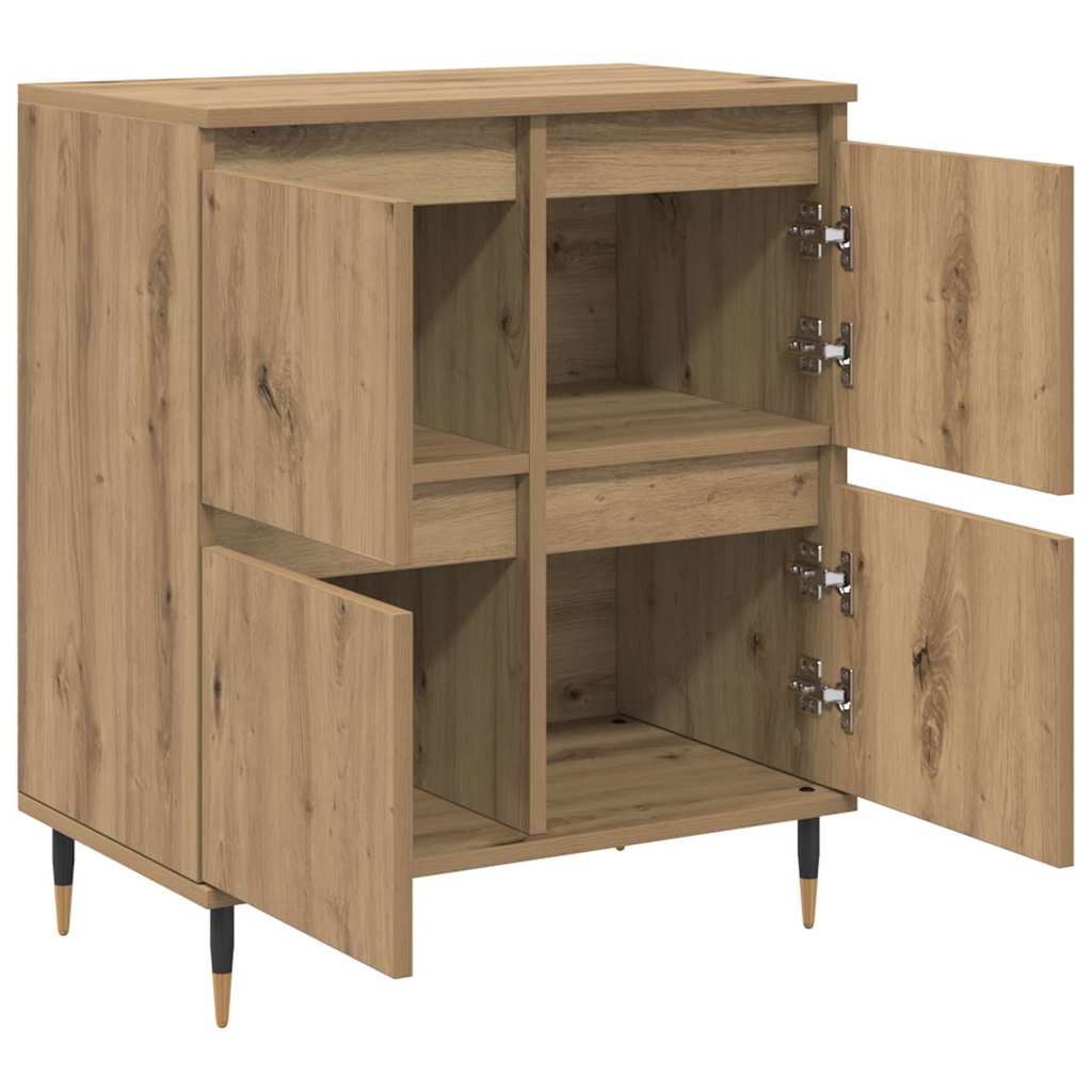 Sideboards 3 pcs Artisan oak 180 x 35 x 70 cm Engineered wood