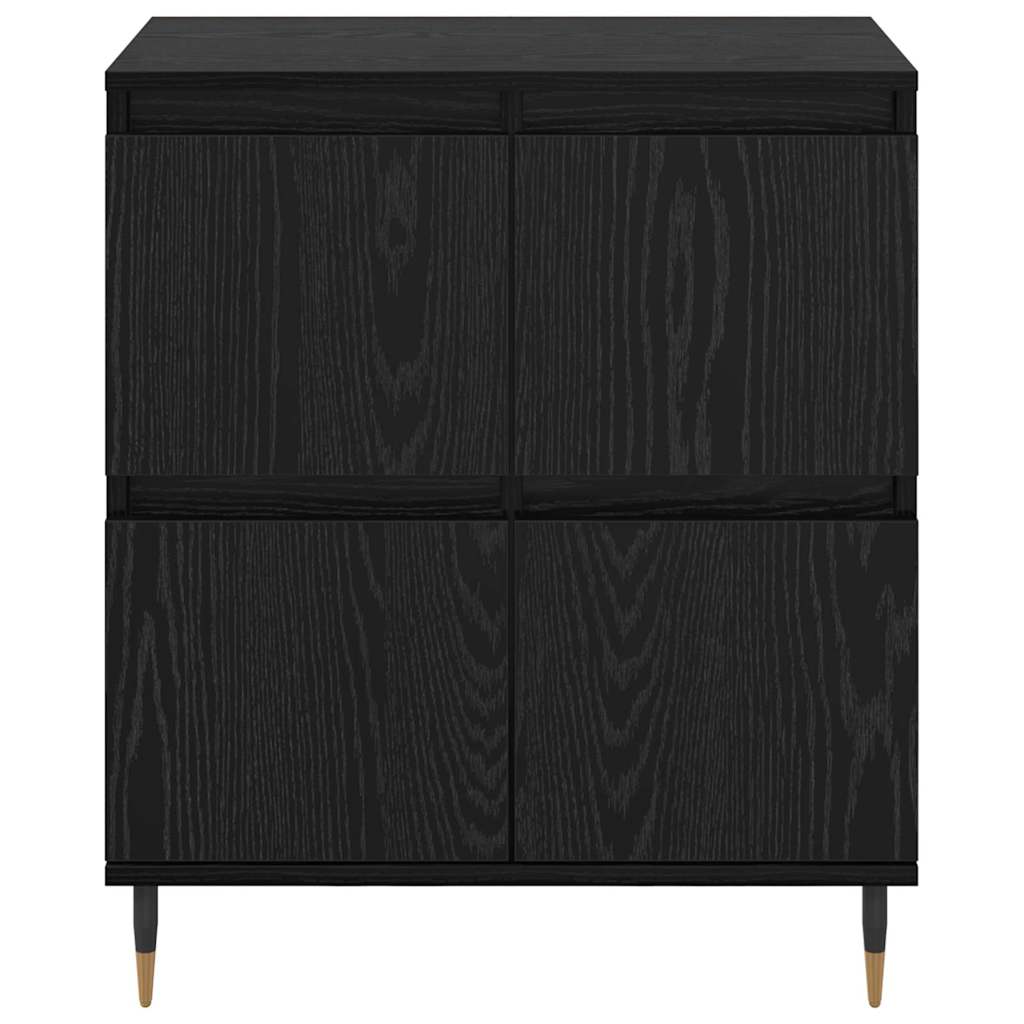 Sideboards 3 pcs Black oak 180 x 35 x 70 cm Engineered wood