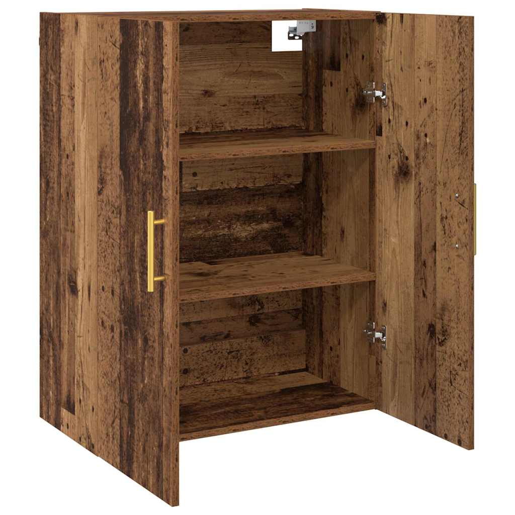Wall Mounted Cabinets 2 pcs Old wood 69.5 x 34 x 90 cm