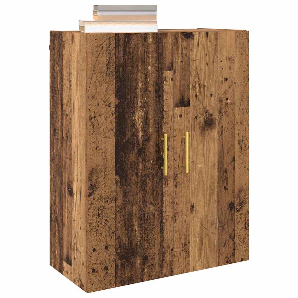 Wall Mounted Cabinets 2 pcs Old wood 69.5 x 34 x 90 cm