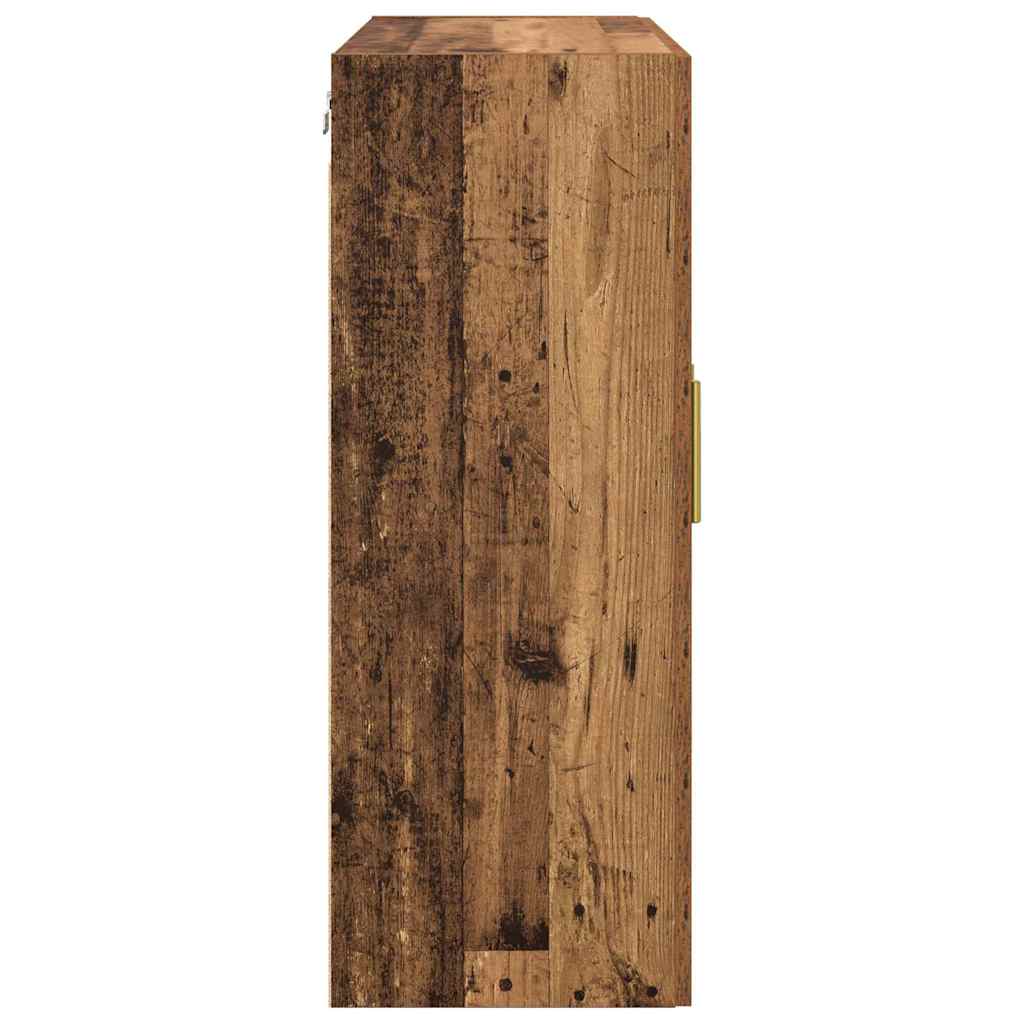 Wall Mounted Cabinets 2 pcs Old wood 69.5 x 34 x 90 cm