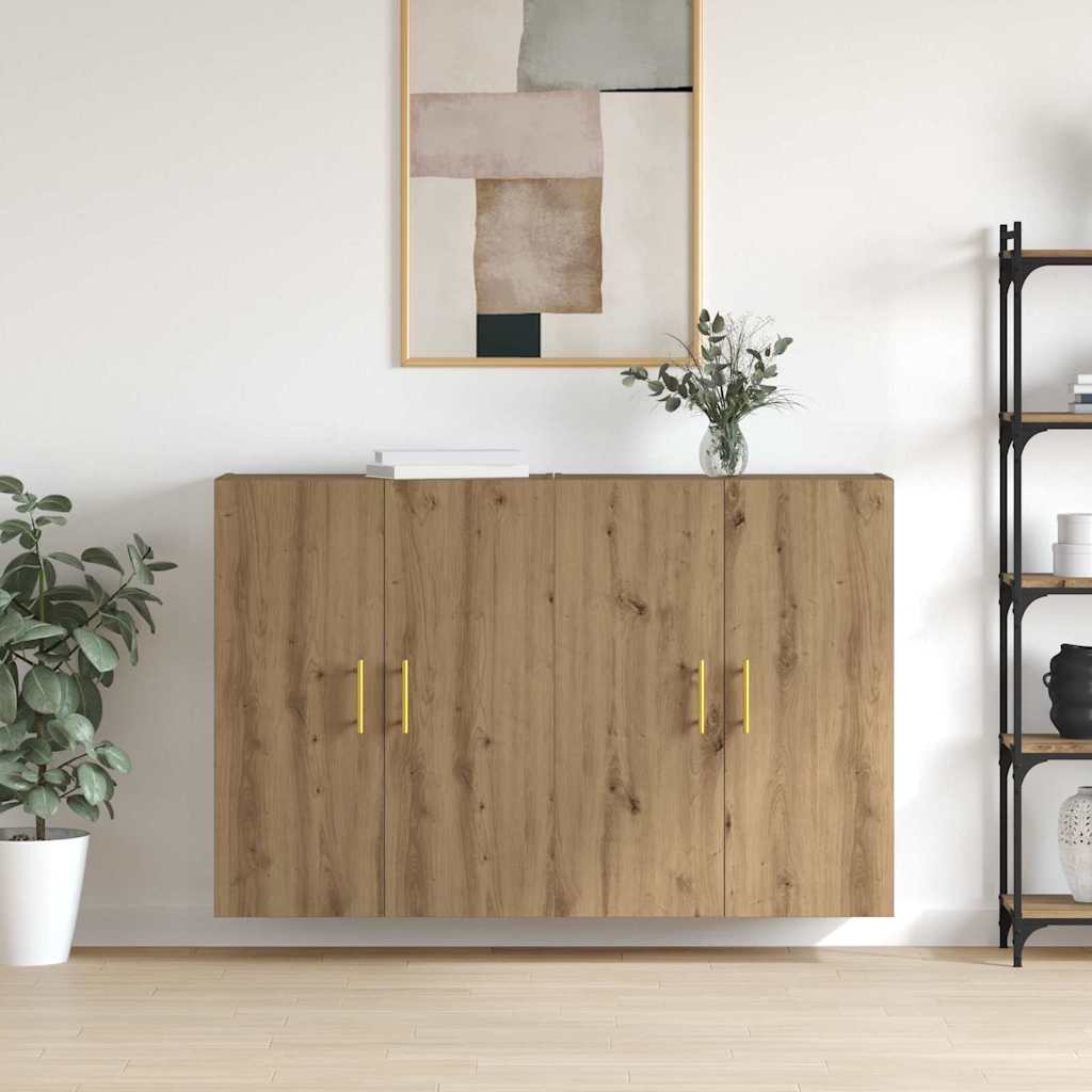 Wall Mounted Cabinets 2 pcs Artisan oak 69.5 x 34 x 90 cm