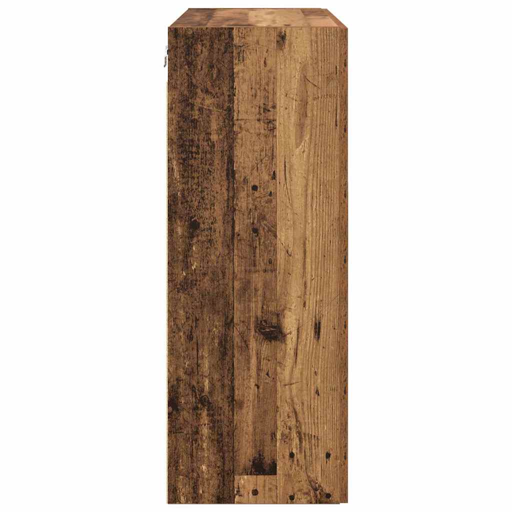 Wall Mounted Cabinets 2 pcs Old wood 69.5 x 34 x 90 cm