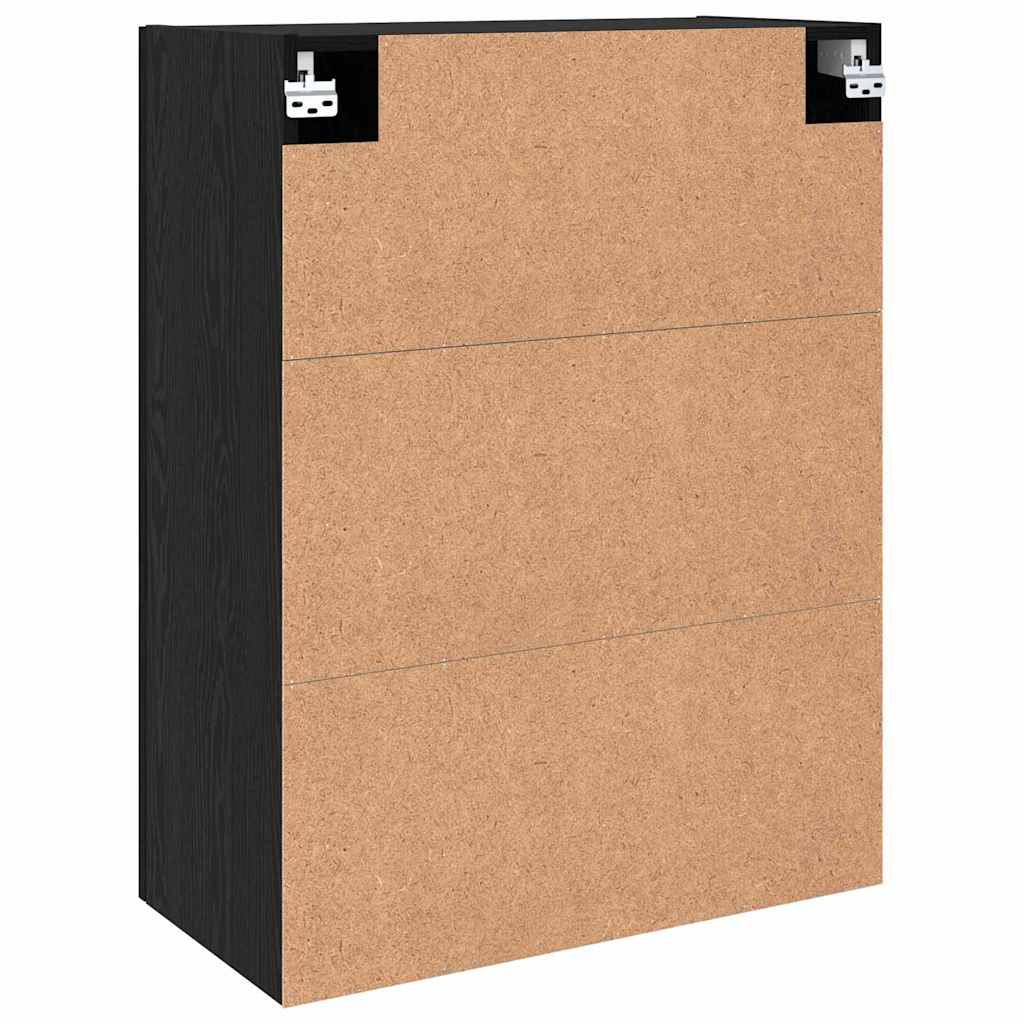Wall Mounted Cabinets 2 pcs Black oak 69.5 x 34 x 90 cm