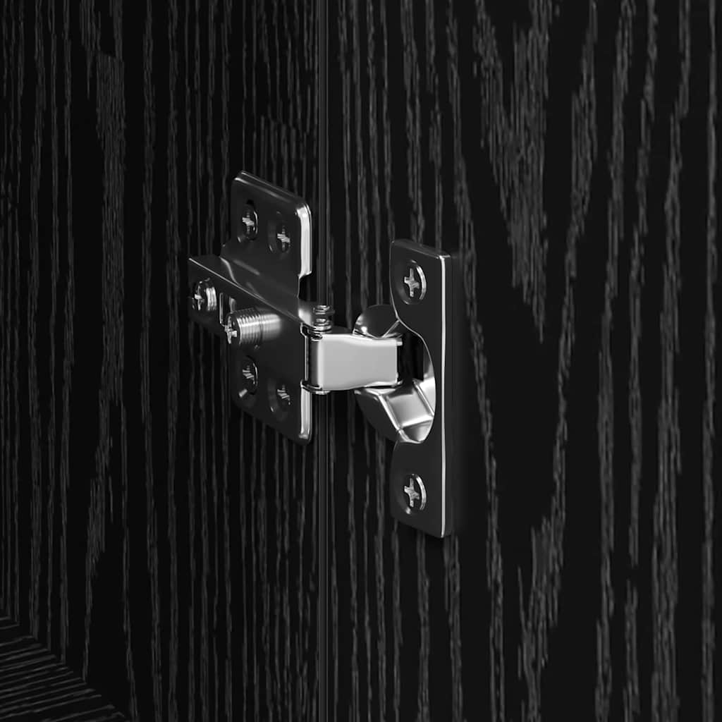 Sideboards 3 pcs Black oak 180 x 35 x 70 cm Engineered wood
