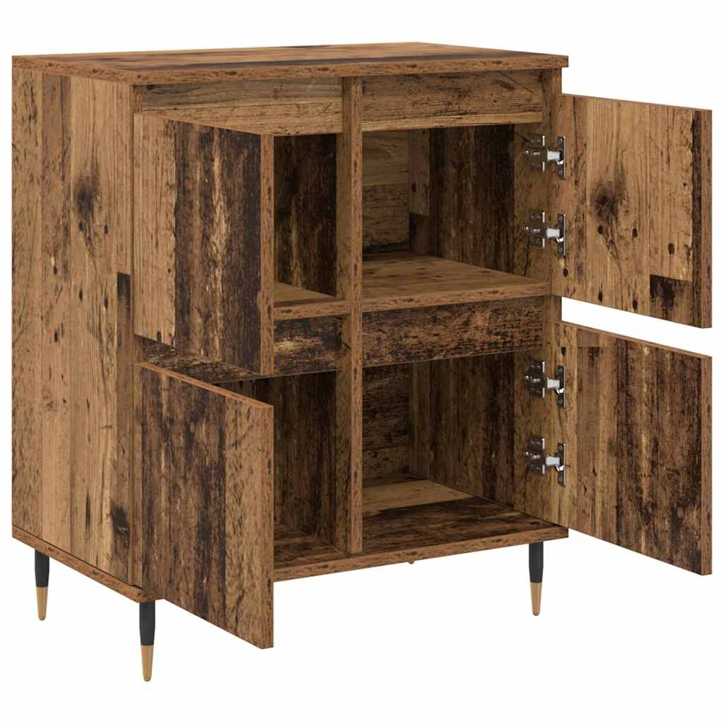 Sideboards 2 pcs Old wood 120 x 35 x 70 cm Engineered wood