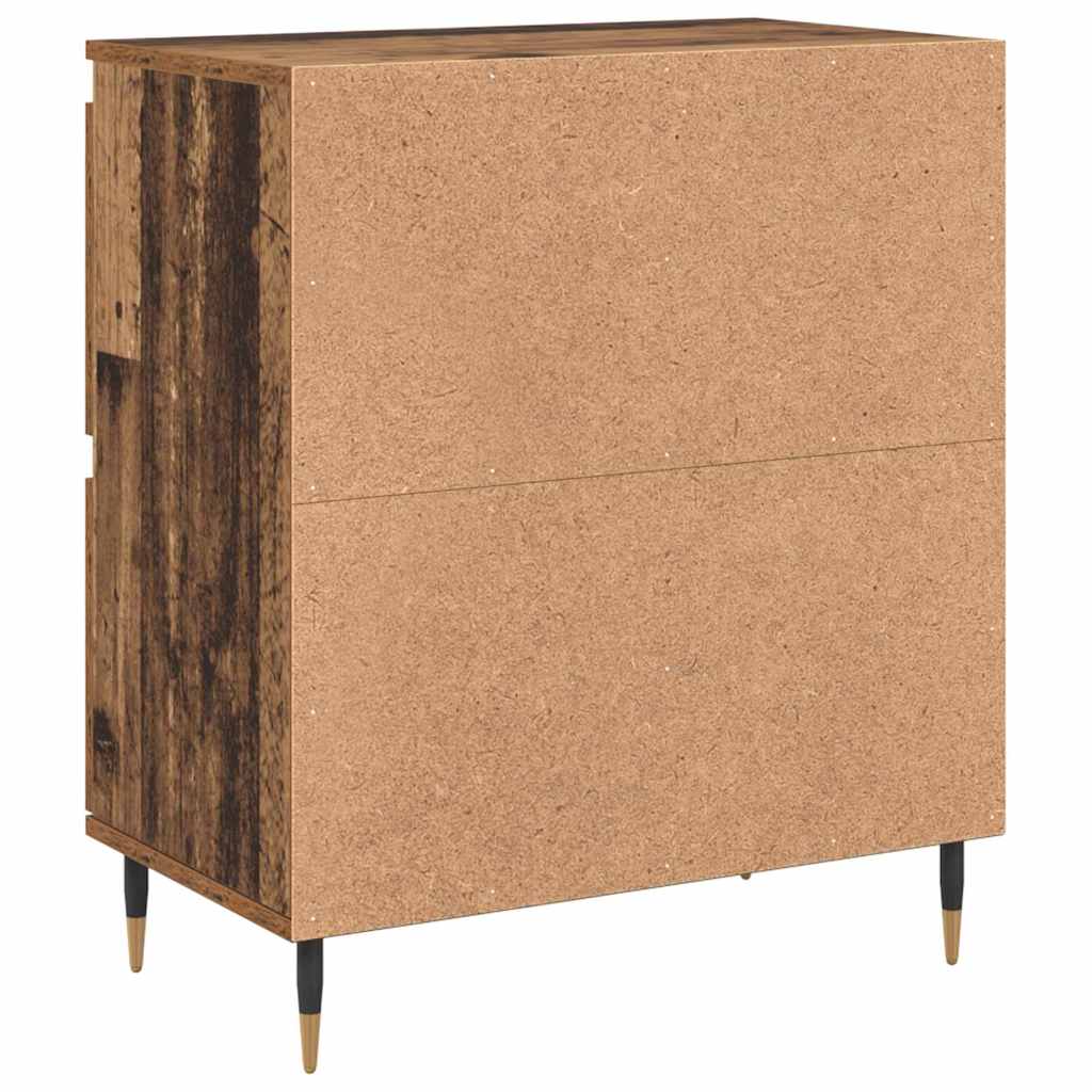 Sideboards 2 pcs Old wood 120 x 35 x 70 cm Engineered wood