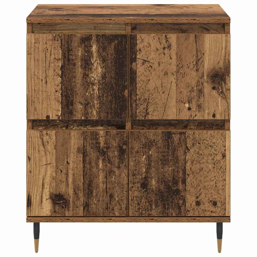 Sideboards 2 pcs Old wood 120 x 35 x 70 cm Engineered wood