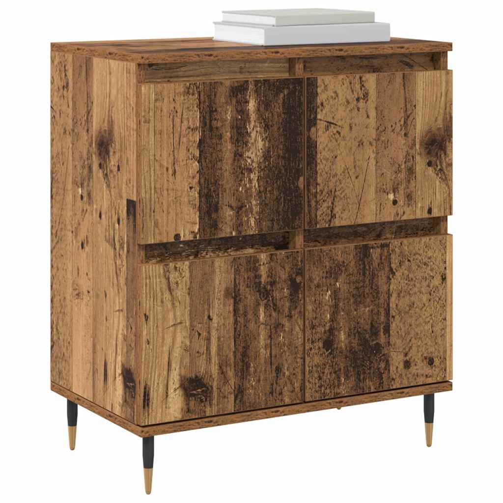 Sideboards 2 pcs Old wood 120 x 35 x 70 cm Engineered wood