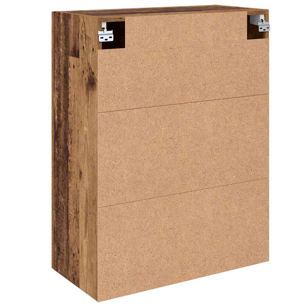 Wall Mounted Cabinets 2 pcs Old wood 69.5 x 34 x 90 cm