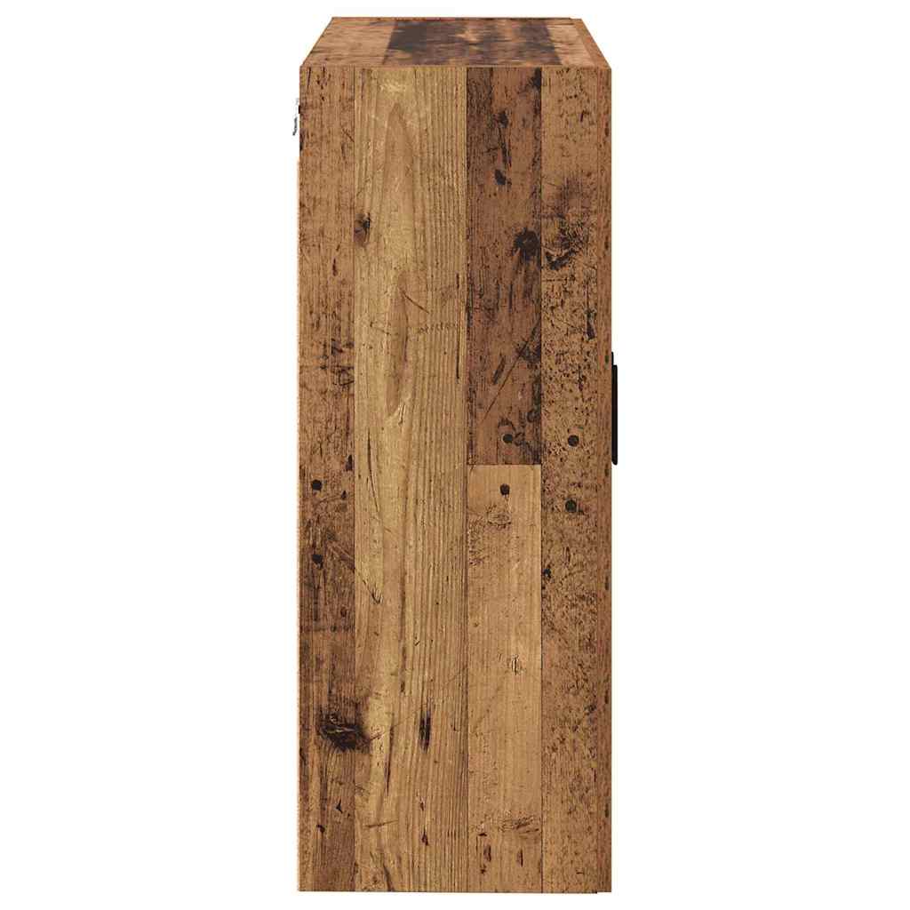 Wall Mounted Cabinets 2 pcs Old wood 69.5 x 34 x 90 cm