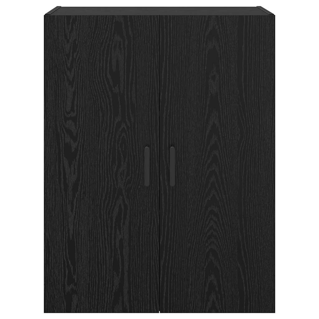 Wall Mounted Cabinets 2 pcs Black oak 69.5 x 34 x 90 cm