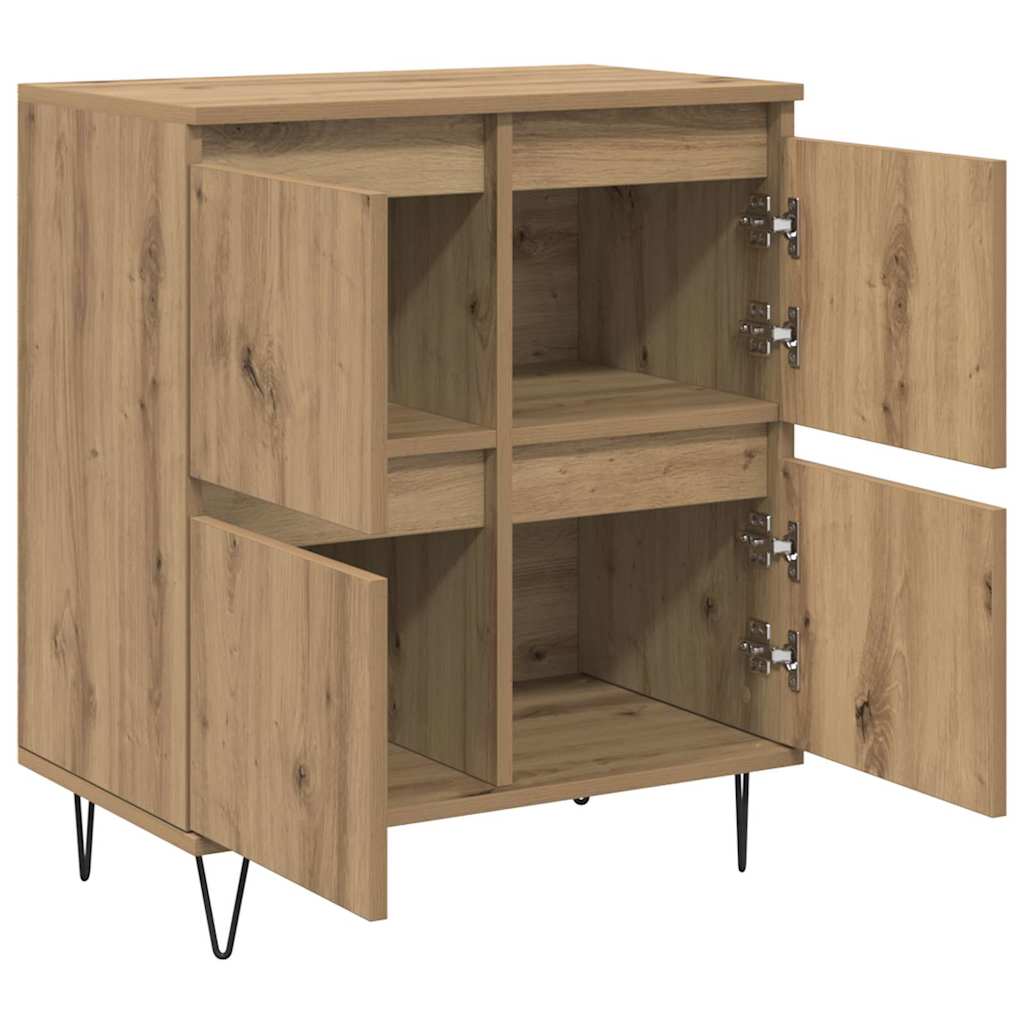 Sideboards 2 pcs Artisan oak 120 x 35 x 70 cm Engineered wood